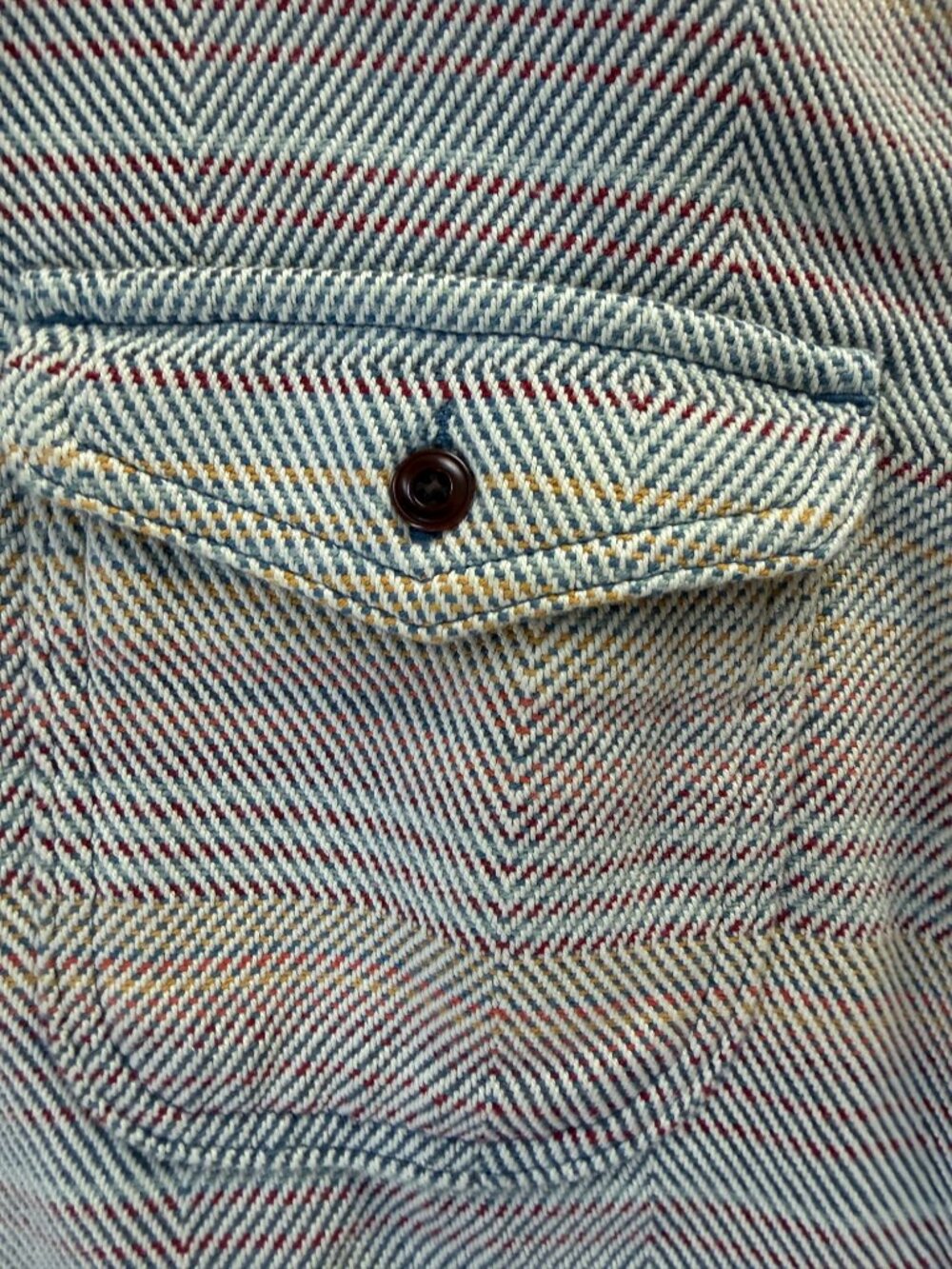 Outerknown Blanket Shirt Sunrise Mojave Stripe Men's Size L - - Picture 6 of 14